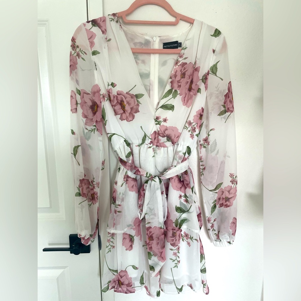 White Floral Dress